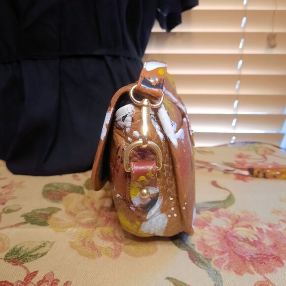 Dipinta Inspired Hand Painted Leather Dooney & Bourke Cavalry Trooper - Picture 10 of 15